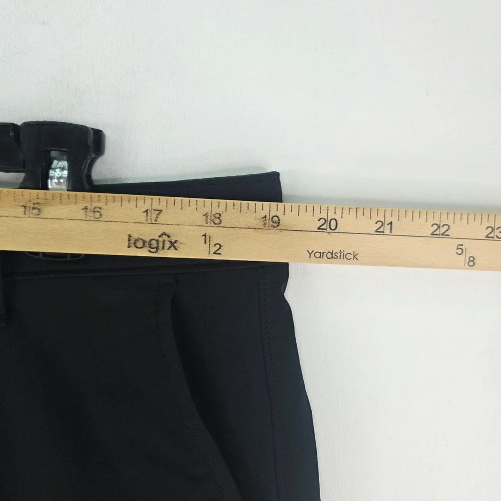 Under Armour Mens Black Golf Pants Flat Front UA Performance Trousers 38x32